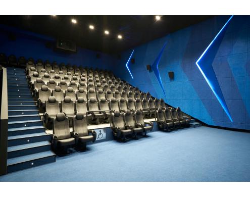 Acoustic treatment of the auditoriums in Kinopark16 movie theater