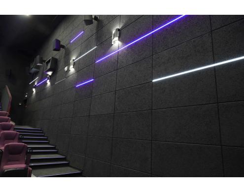 Acoustic treatment of the auditoriums in Rossiya movie theater