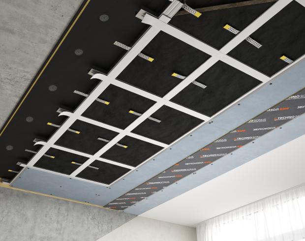 Premium M tipli tavanın karkas səs izolyasiya sistemi