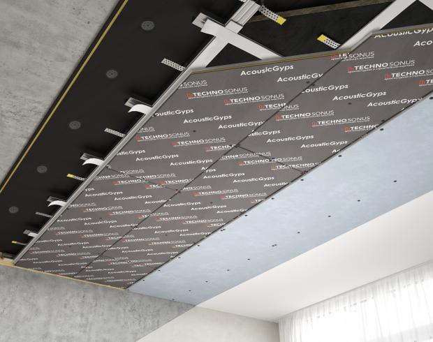 Premium M1 tipli tavanın karkas səs izolyasiya sistemi