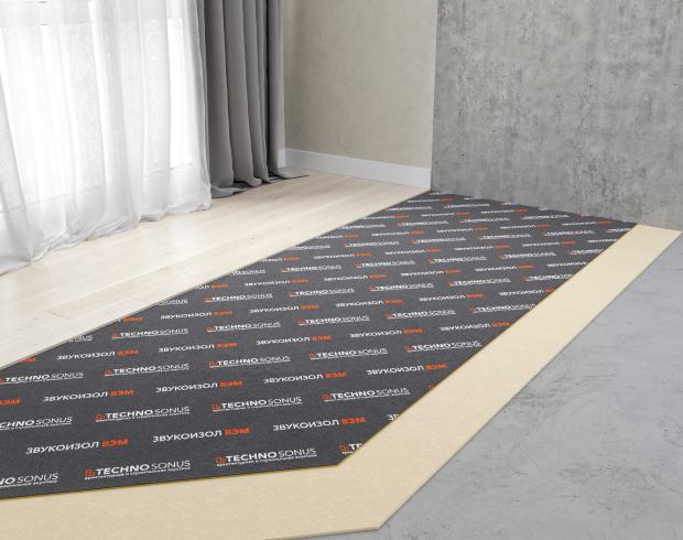 Standart M – təmiz döşəmə altı üçün səs izolyasiya sistemi